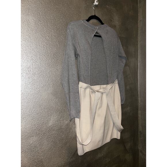 English Factory Academia Preppy Baddie Artsy Gray Open Back Suspender Dress - Picture 9 of 14